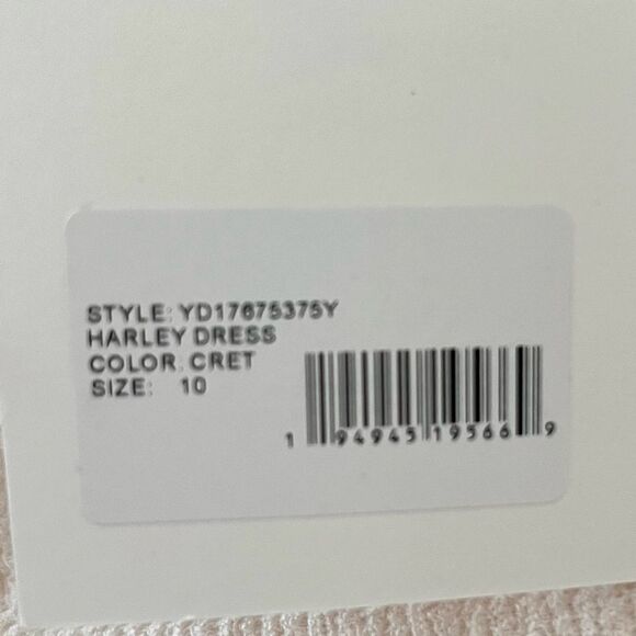 Revolve Likely Harley One Shoulder Asymmetrical Dress in Cream Size 10 NWT - Picture 11 of 11